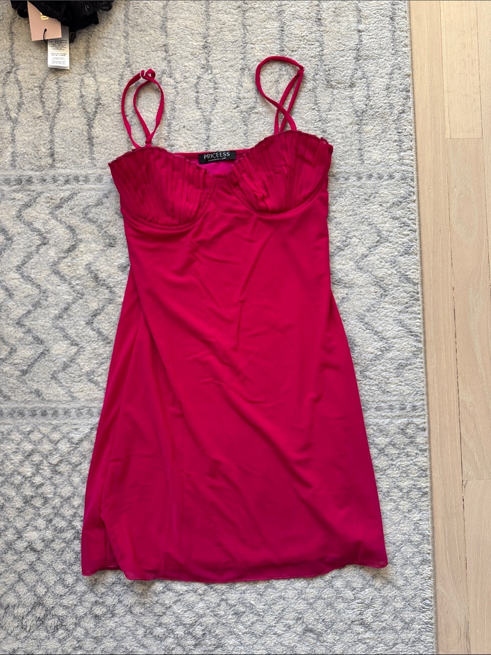 Fuchsia Spaghetti Strap Slip Dress